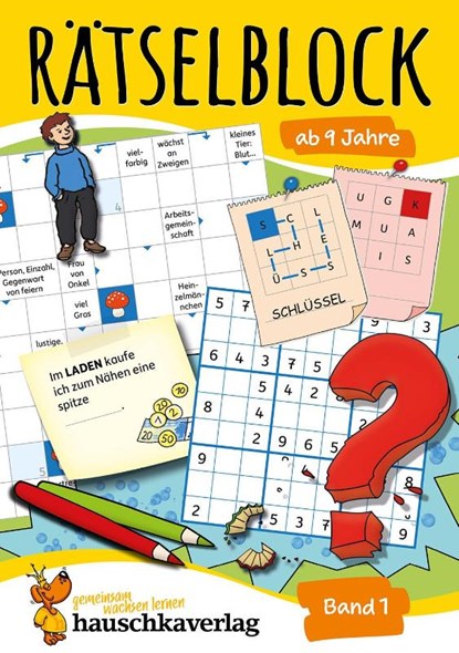 Rätselblock ab 9 Jahre, Band 1, A5-Block, Agnes Spiecker - Paperback - 9783881006347