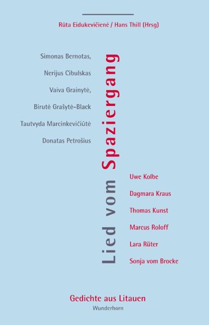 Lied vom Spaziergang, Hans Thill ; Ruta Eidukeviciene - Gebonden - 9783884237090