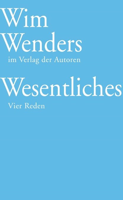 Wesentliches, Wim Wenders - Paperback - 9783886614349