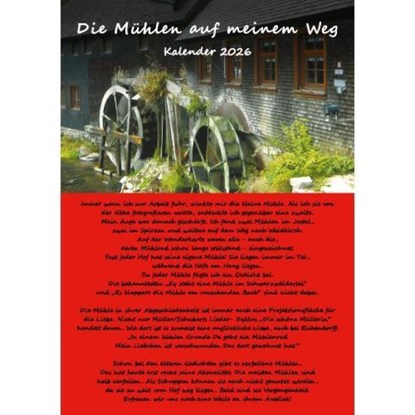 Die Mühlen auf meinem Weg Kalender 2026, Botsch Hanno - Paperback - 9783887781378
