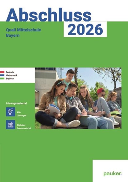 Abschluss 2026 - Quali 9 Mittelschule Bayern - Lösungsband - Deutsch, Mathe und Englisch, Bergmoser Höller Verlag AG - Paperback - 9783889978868