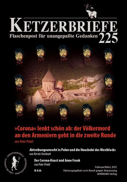 »Corona« lenkt schön ab: der Völkermord an den Armeniern geht in die zweite Runde, Peter Priskil ;  Fritz Erik Hoevels ;  Kerstin Steinbach ;  Patrick Cassel ;  Nadja Bader ;  Ursula Leitner ;  Viktor Kartin - Paperback - 9783894842895