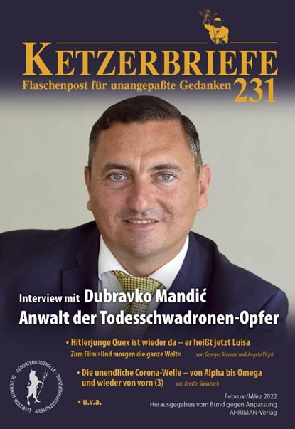 Interview mit Dubravko Mandic, dem Anwalt der Todesschwadronen-Opfer, Angela Virjat ; Georges Marade ; Tanja Schweizer ; Kerstin Steinbach - Gebonden - 9783894842956