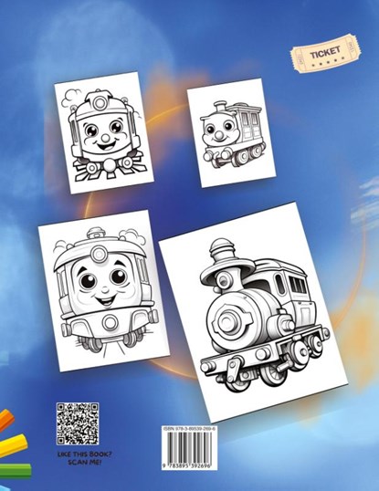 Train Coloring Book for Boys, Tobba - Paperback - 9783895392696