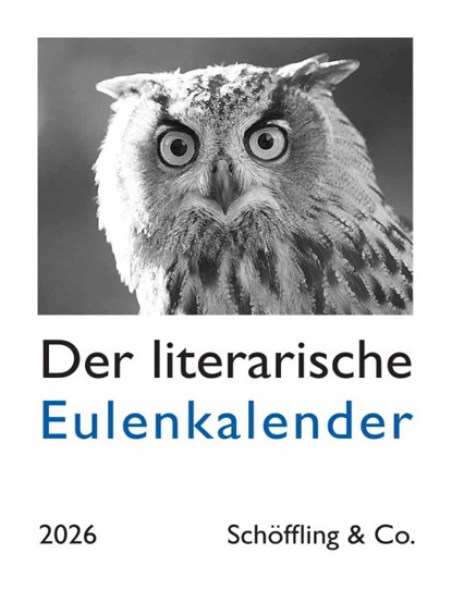 Der literarische Eulenkalender 2026, Julia Bachstein - Paperback - 9783895613616