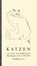 Katzen, Axel Eggebrecht - Gebonden - 9783895619458