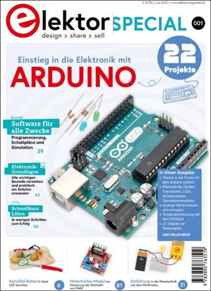 Einstieg in die Elektronik mit Arduino, niet bekend - Gebonden - 9783895763519