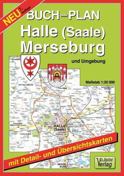 Buchstadtplan Halle (Saale) , Merseburg und Umgebung 1 : 20 000, niet bekend - Paperback - 9783895910104