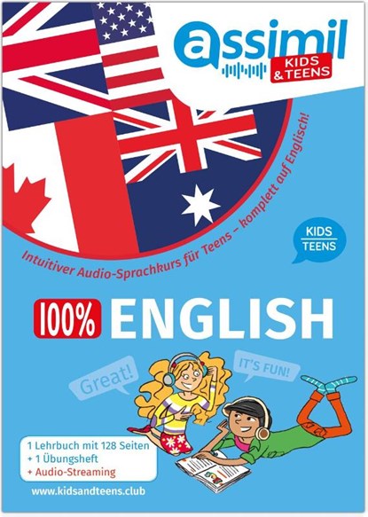 ASSiMiL 100 % English - Kids & Teens, Assimil Gmbh - Gebonden - 9783896253118