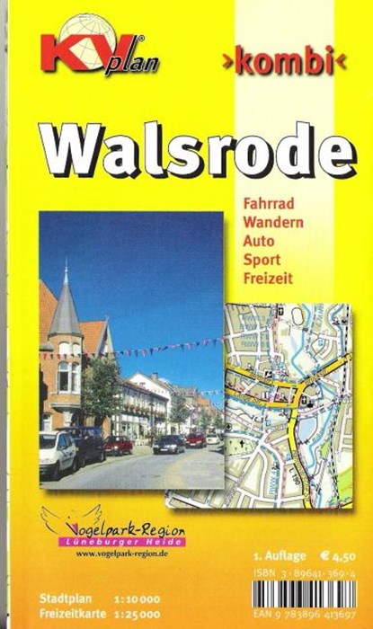 Walsrode, KVplan, Wanderkarte/Stadtplan/Radkarte, 1:25.000 / 1:10.000, niet bekend - Gebonden - 9783896413697