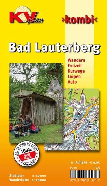 Bad Lauterberg, KVplan, Wanderkarte/Freizeitkarte/Stadtplan, 1:20.000 / 1:10.000, TACKEN,  Sascha René - Gebonden - 9783896415387