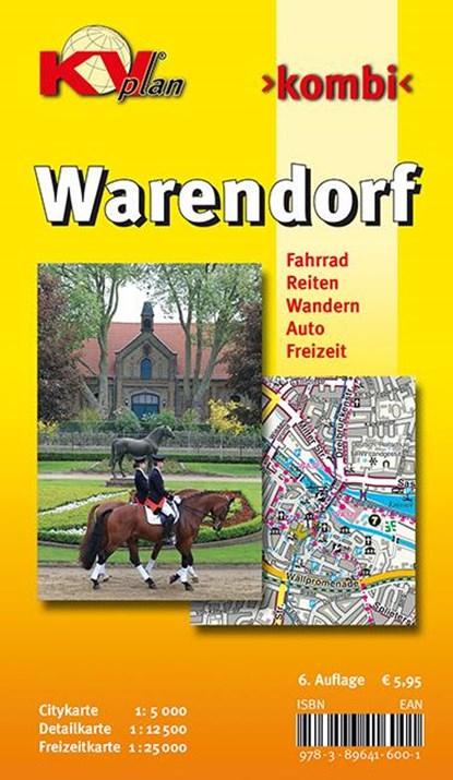 Warendorf, KVplan, Radkarte/Reiterkarte/Wanderkarte/Stadtplan, 1:25.000 / 1:12.500 / 1:5.000, niet bekend - Gebonden - 9783896416001