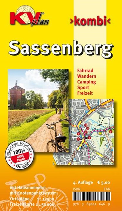 Sassenberg, KVplan, Radkarte/Wanderkarte/Stadtplan, 1:30.000 / 1:12.500, niet bekend - Gebonden - 9783896416469