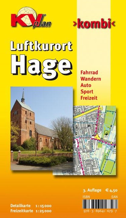 Hage, KVplan, Radkarte/Freizeitkarte/Stadtplan, 1:25.000 / 1:15.000, niet bekend - Gebonden - 9783896416797