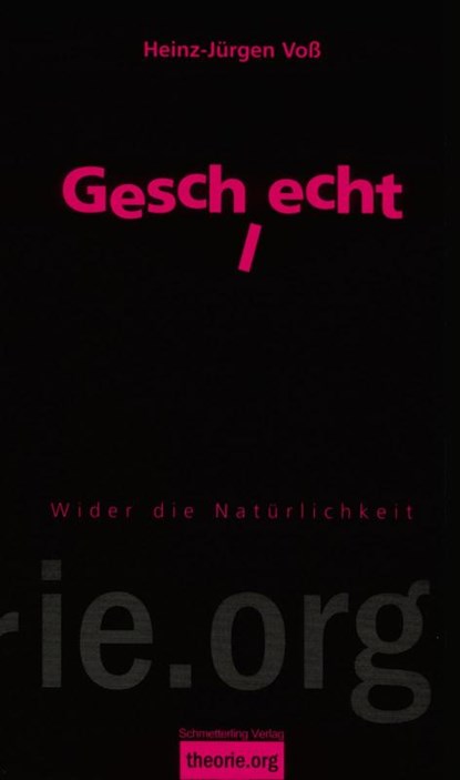 Geschlecht, Heinz-Jürgen Voß - Paperback - 9783896576958