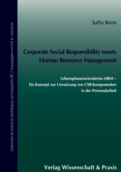 Corporate Social Responsibility meets Human Resource Management., Jutta Kern - Paperback - 9783896736529