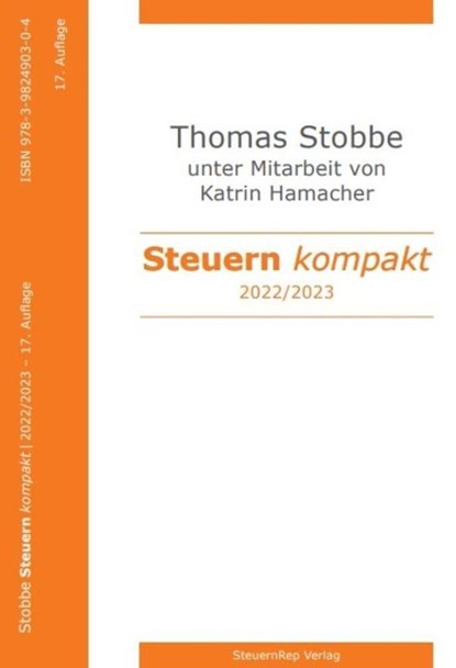 Steuern kompakt 2022/2023, Thomas Stobbe - Paperback - 9783896737878