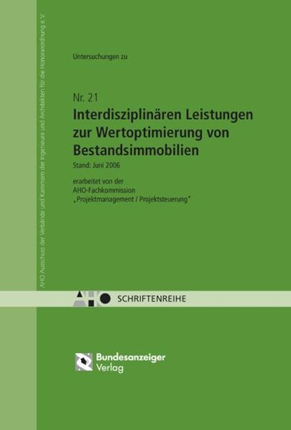 Interdisziplinäre Leistungen zur Wertoptimierung von Bestandsimmobilien, niet bekend - Gebonden - 9783898176323