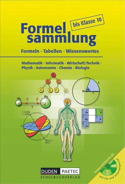 Formelsammlung bis Klasse 10 mit CD-ROM, Uwe Bahro ;  Frank-Michael Becker ;  Lutz Engelmann ;  Christine Ernst ;  Sonja Huster ;  Astrid Kalenberg ;  Rolf Langenhan - Gebonden - 9783898187107