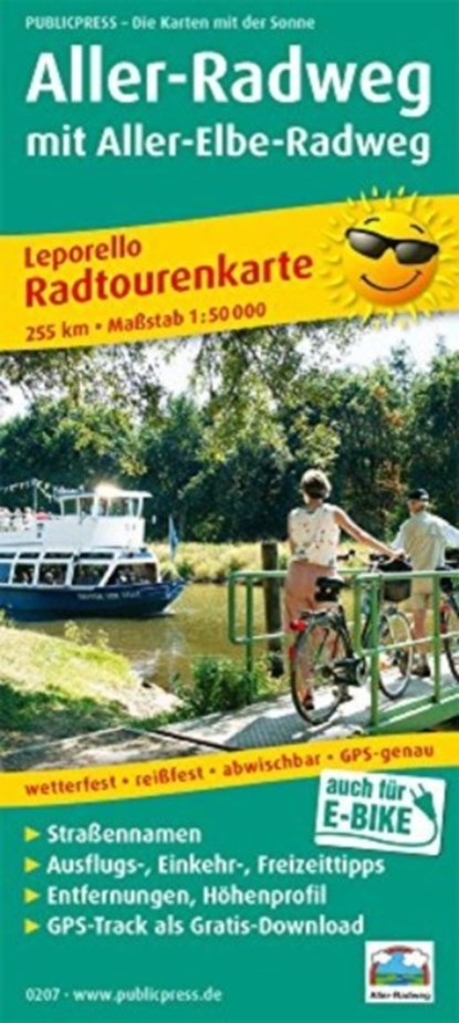 Aller cycle path, cycle tour map 1:50,000, niet bekend - Gebonden - 9783899202076