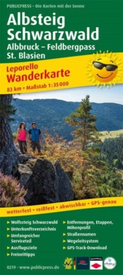 Albsteig - Black Forest, hiking map 1:35,000, niet bekend - Gebonden - 9783899202199