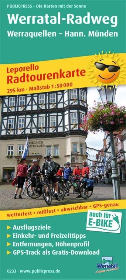 Werratal cycle path, cycle tour map 1:50,000, niet bekend - Gebonden - 9783899202335