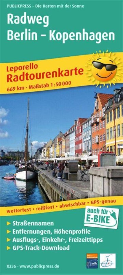 Cycle route Berlin - Copenhagen 1:50,000, niet bekend - Gebonden - 9783899202366