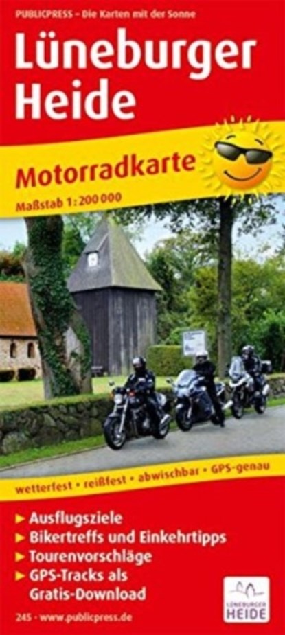Luneburg Heath, motorcycle map 1:200,000, niet bekend - Gebonden - 9783899202458