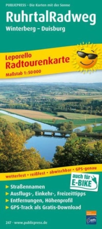Ruhr Valley cycle path, cycle tour map 1:50,000, niet bekend - Gebonden - 9783899202472