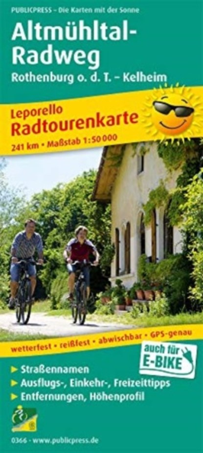 Altmuhltal cycle path, cycle tour map 1:50,000, niet bekend - Gebonden - 9783899203660