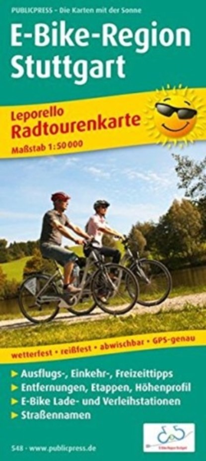 Stuttgart e-bike region, cycle tour map 1:50,000, niet bekend - Gebonden - 9783899205480