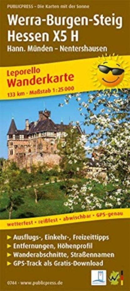 Werra-Burgen-Steig Hesse X5 H, hiking map 1:25,000, niet bekend - Gebonden - 9783899207446