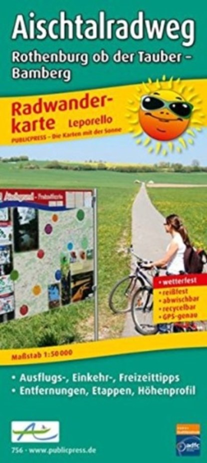Aischtal cycle path, cycle tour map 1:50,000, niet bekend - Gebonden - 9783899207569