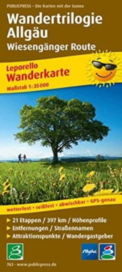 Allgau hiking trilogy - meadow walkers route 1:35,000, niet bekend - Gebonden - 9783899207637