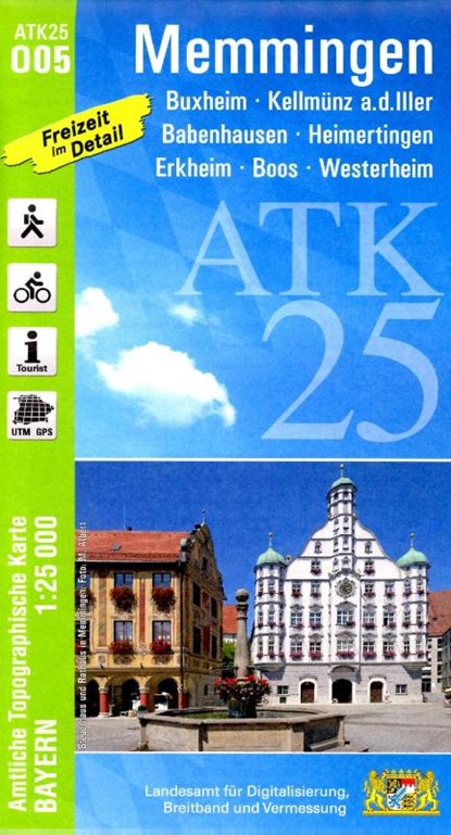 ATK25-O05 Memmingen (Amtliche Topographische Karte 1:25000), Breitband und Vermessung Landesamt für Digitalisierung - Gebonden - 9783899339734