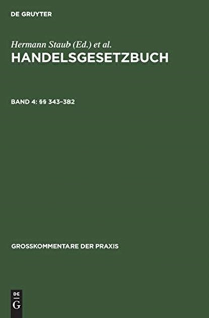 343-382, Ingo Koller ; Claus-Wilhelm Canaris ; Dieter Bruggemann - Gebonden - 9783899491746