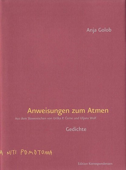 Anweisungen zum Atmen, Anja Golob - Gebonden - 9783902951335