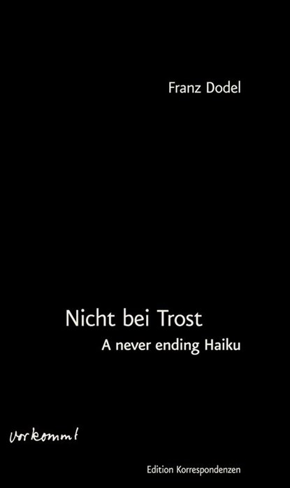 Nicht bei Trost, Franz Dodel - Paperback - 9783902951397