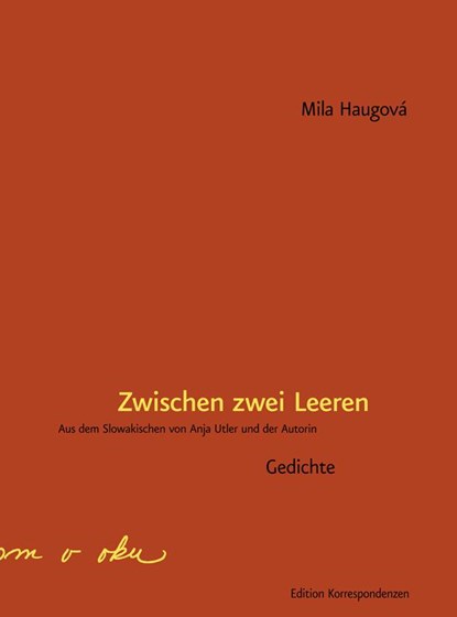 Zwischen zwei Leeren, Mila Haugová - Gebonden - 9783902951540