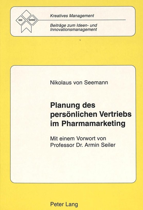 Planung des persoenlichen Vertriebs im Pharmamarketing