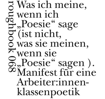 Manifest für eine Arbeiter:innenklassenpoetik, Fran Lock - Paperback - 9783907369371