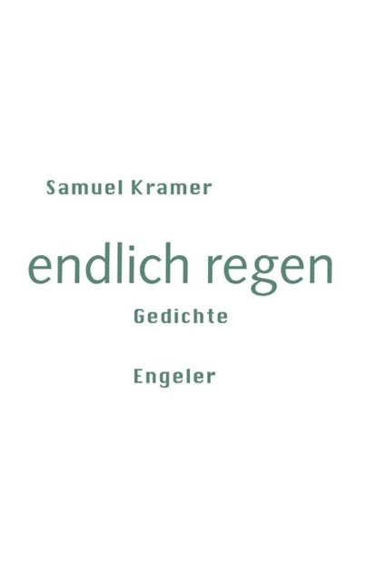 endlich regen, Samuel Kramer - Paperback - 9783907369456