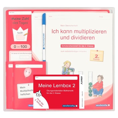 Meine Lernbox 2 - Mathematik - Fit für das 2. Schuljahr, sternchenverlag GmbH ; Katrin Langhans - Paperback - 9783910429055