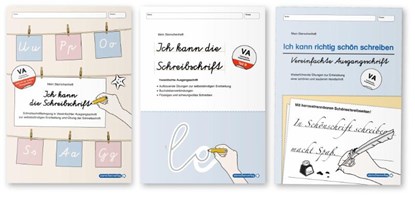 Ich kann die Schreibschrift + Übungsheft 1 und 2 - Vereinfachte Ausgangsschrift - 3 Hefte, Katrin Langhans - Paperback - 9783910429772