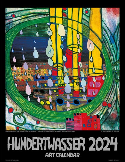 Hundertwasser Art Calendar 2024, Wörner Verlag GmbH - Paperback - 9783910430020