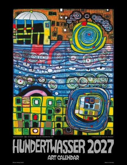 Hundertwasser Art Calendar 2027, Wörner Verlag GmbH - Paperback - 9783910430341