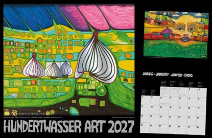 Hundertwasser Broschürenkalender Art 2027, Wörner Verlag GmbH - Paperback - 9783910430358