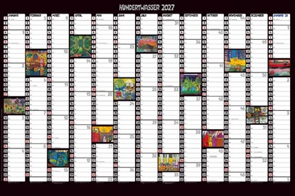 Hundertwasser Jahresplaner Art 2027, Wörner Verlag GmbH - Paperback - 9783910430389