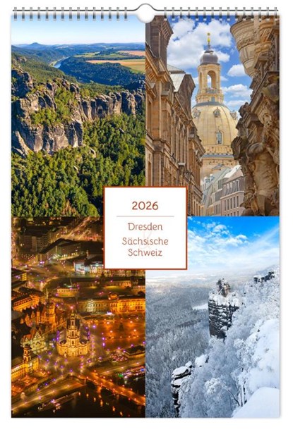 Kalender Dresden und Sächsische Schweiz 2026, Peter Schubert - Paperback - 9783910680203