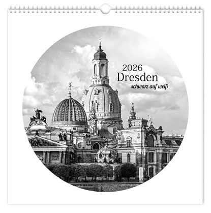 Kalender Dresden schwarz / weiß 2026, Peter Schubert - Paperback - 9783910680210